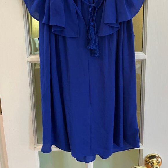 Kate spade ruffle tie tank top Blue Size Medium - Picture 2 of 11